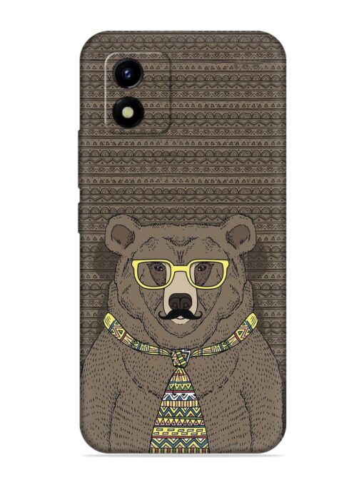 Grizzly Bear Embossed Soft Silicone Case for Vivo Y01