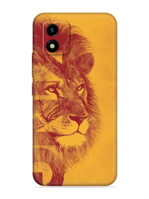 Gold Lion Crown Art Embossed Soft Silicone Case for Vivo Y01 Zapvi