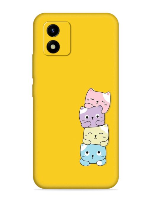 Cartoon Anime Embossed Soft Silicone Case for Vivo Y01A