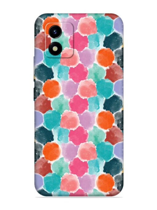 Colorful Seamless Pattern Embossed Soft Silicone Case for Vivo Y01A