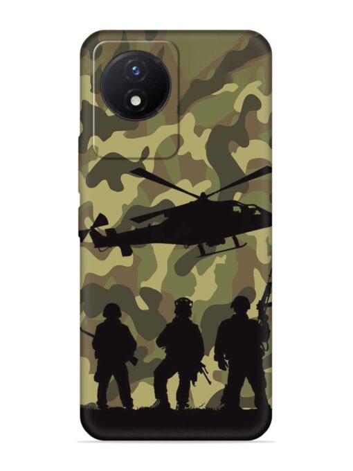 Army Heros Embossed Soft Silicone Case for Vivo Y02