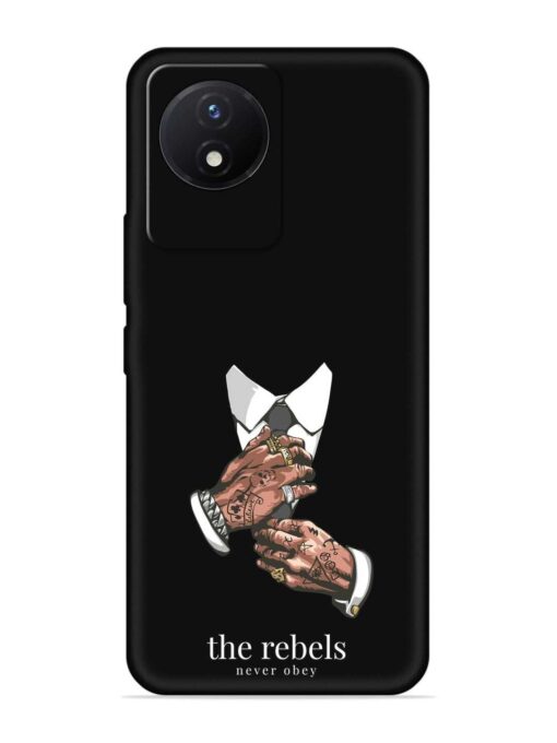 Rebels Slogan Man Embossed Soft Silicone Case for Vivo Y02