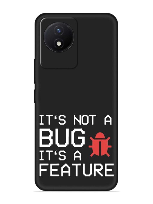 Not Bug Feature Embossed Soft Silicone Case for Vivo Y02