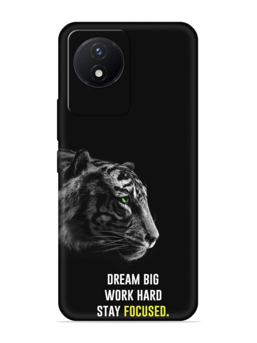 Dream Big Work Hard Embossed Soft Silicone Case for Vivo Y02