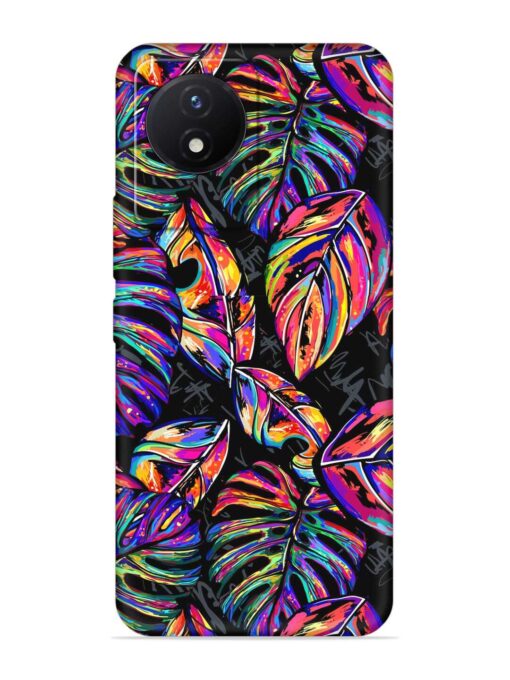 Tropical Seamless Vector Embossed Soft Silicone Case for Vivo Y02T Zapvi