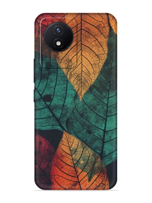 Leaves Artwork Embossed Soft Silicone Case for Vivo Y02T Zapvi