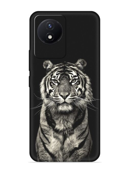 Tiger Art Embossed Soft Silicone Case for Vivo Y02T Zapvi