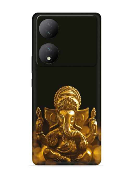 Lord Ganesha Indian Festival Embossed Soft Silicone Case for Vivo Y100 (5G)