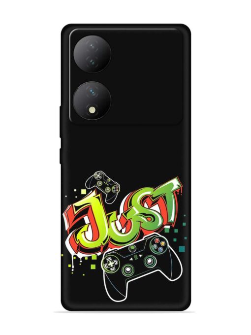 Graffiti Gamepad Illustration Embossed Soft Silicone Case for Vivo Y100 (5G) Zapvi