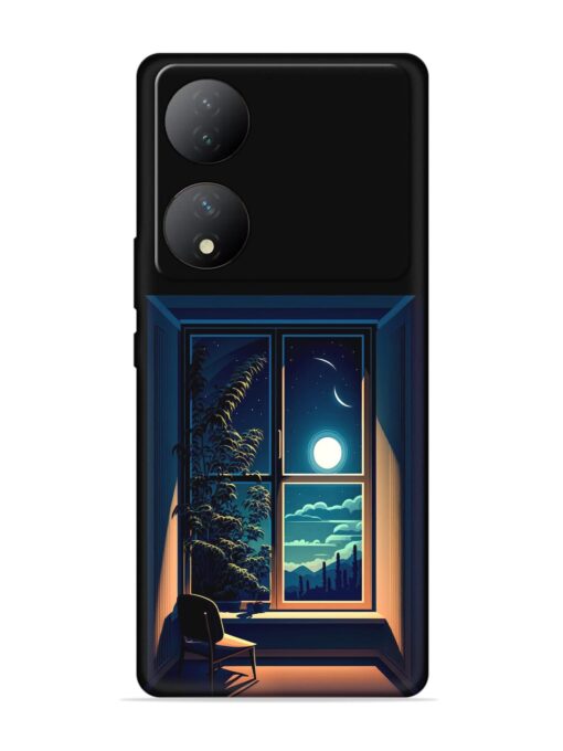 Night View At Window Embossed Soft Silicone Case for Vivo Y100 (5G) Zapvi