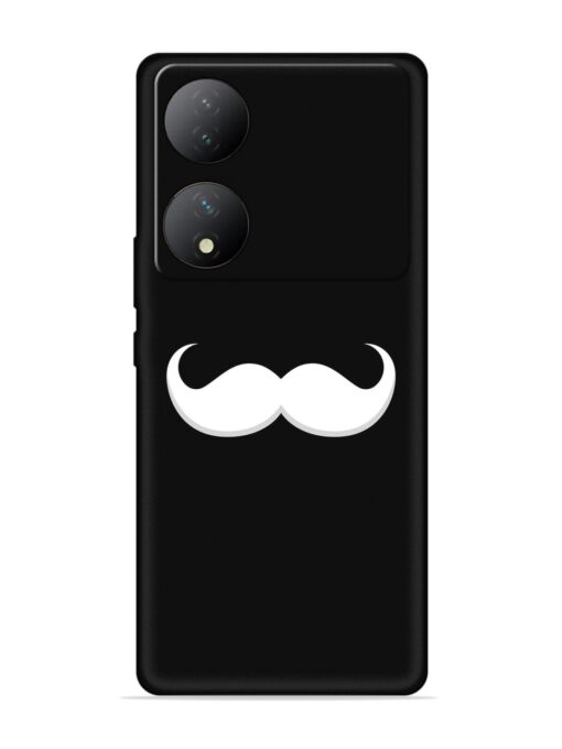 Mustache Vector Embossed Soft Silicone Case for Vivo Y100 (5G)