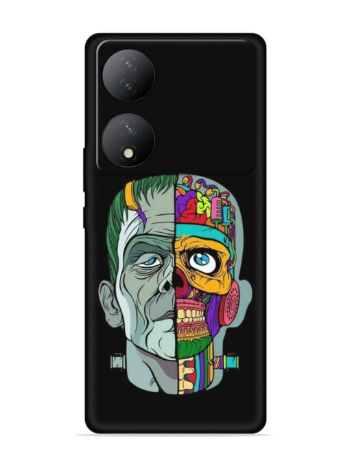 Men Vs Skull Embossed Soft Silicone Case for Vivo Y100 (5G) Zapvi