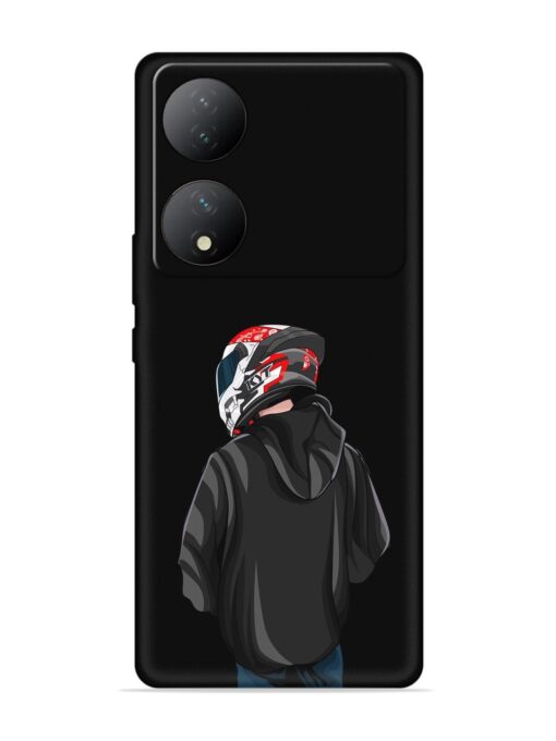 Motorcycle Rider Embossed Soft Silicone Case for Vivo Y100 (5G) Zapvi