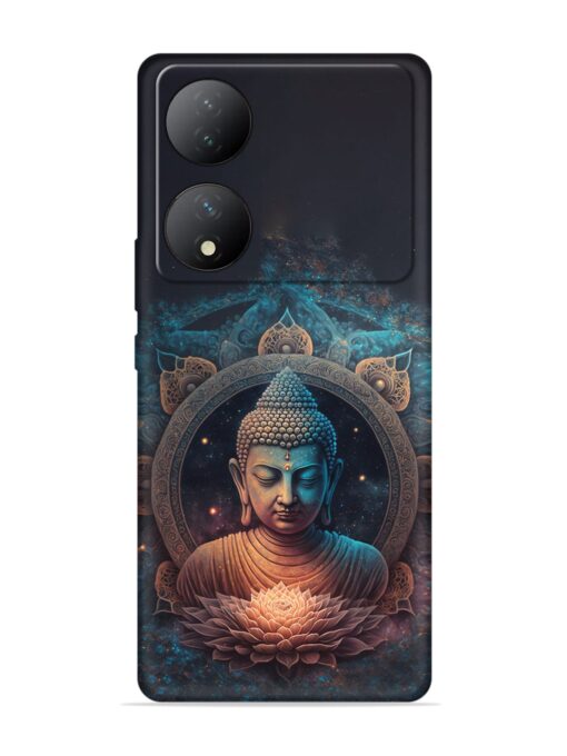 Gautam Buddha Embossed Soft Silicone Case for Vivo Y100 (5G) Zapvi