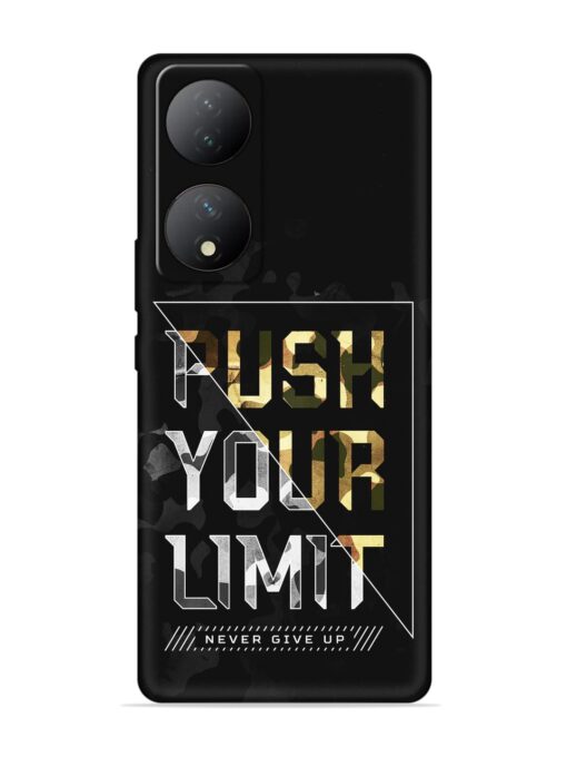 Push Your Limits Embossed Soft Silicone Case for Vivo Y100A (5G) Zapvi