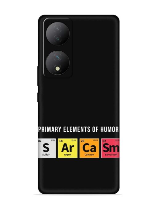 Primary Elements Humor Embossed Soft Silicone Case for Vivo Y100A (5G) Zapvi