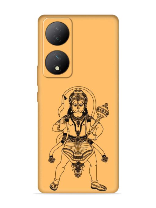 Indian God Hanuman Embossed Soft Silicone Case for Vivo Y100A (5G) Zapvi