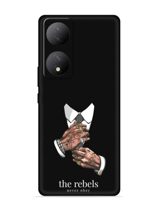 Rebels Slogan Man Embossed Soft Silicone Case for Vivo Y100A (5G) Zapvi