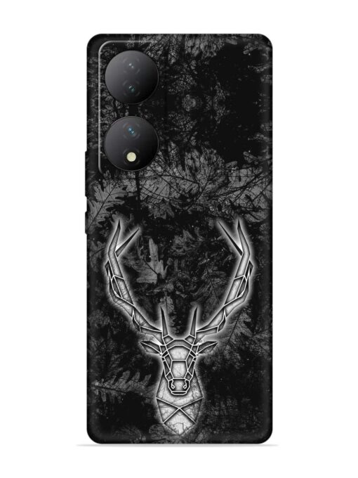 Ancient Deer Embossed Soft Silicone Case for Vivo Y100A (5G) Zapvi