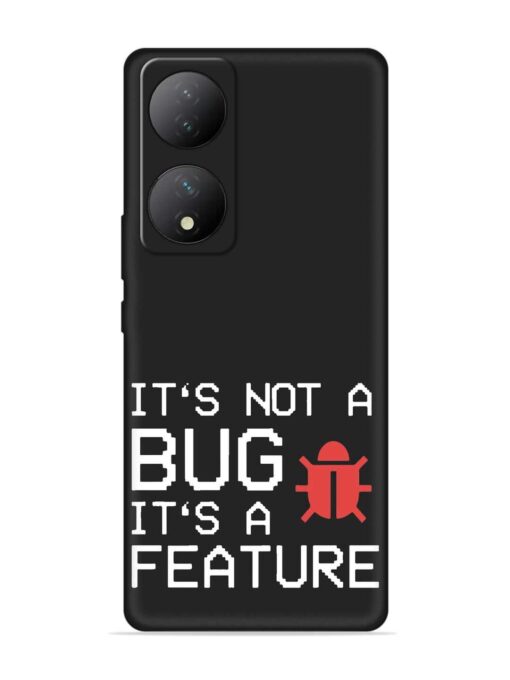 Not Bug Feature Embossed Soft Silicone Case for Vivo Y100A (5G) Zapvi