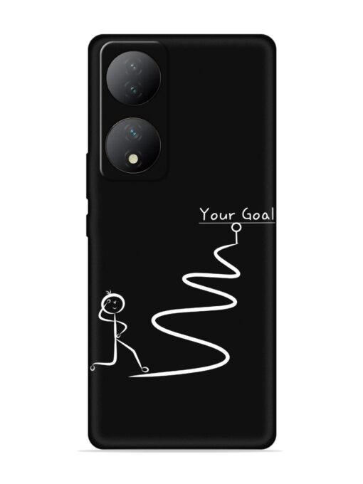 Your Goal Embossed Soft Silicone Case for Vivo Y100A (5G) Zapvi