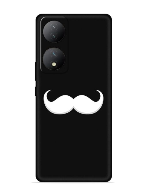 Mustache Vector Embossed Soft Silicone Case for Vivo Y100A (5G) Zapvi