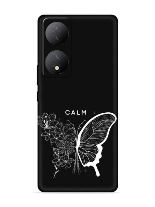 Calm Embossed Soft Silicone Case for Vivo Y100A (5G) Zapvi