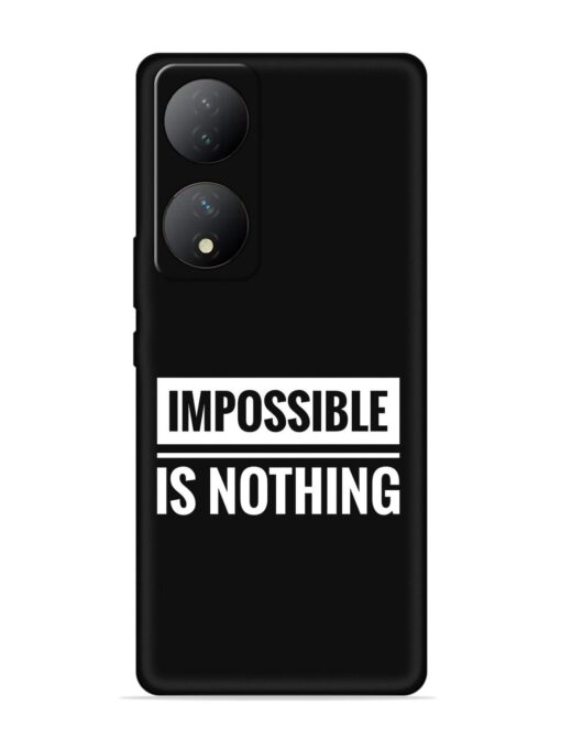 Impossible Is Nothing Embossed Soft Silicone Case for Vivo Y100A (5G) Zapvi