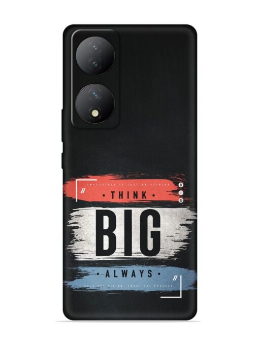 Think Big Always Embossed Soft Silicone Case for Vivo Y100A (5G) Zapvi