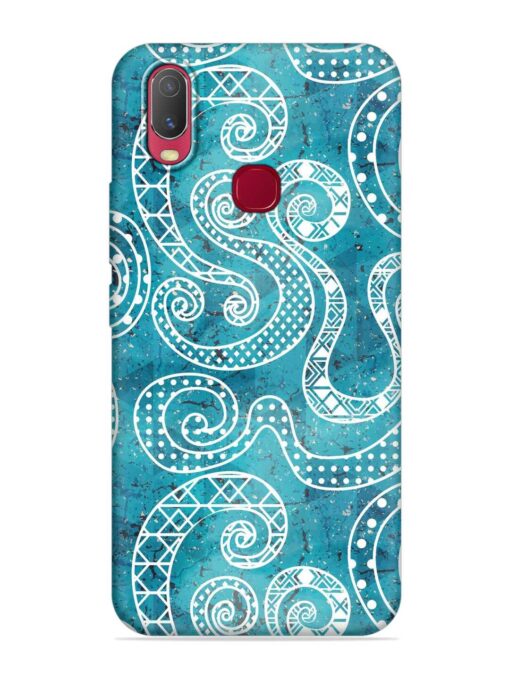 Vintage Curved Seamless Embossed Soft Silicone Case for Vivo Y11 Zapvi