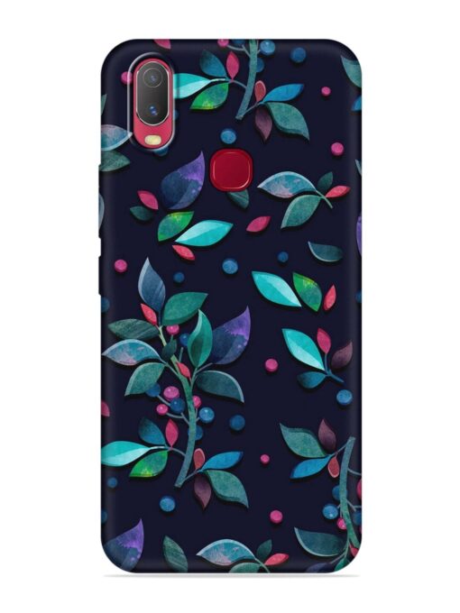 Decorative Watercolor Flower Embossed Soft Silicone Case for Vivo Y11 Zapvi