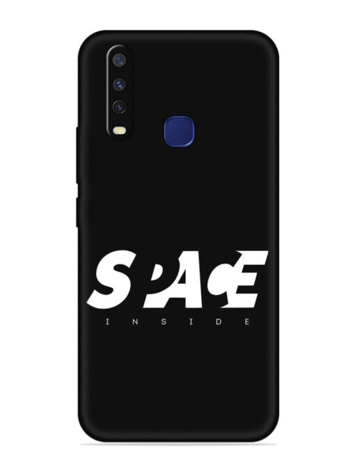 Space Typography Art Embossed Soft Silicone Case for Vivo Y12 Zapvi