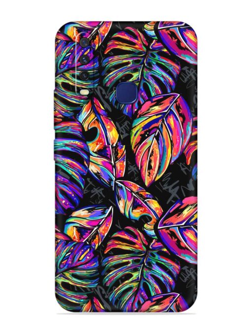 Tropical Seamless Vector Embossed Soft Silicone Case for Vivo Y12 Zapvi