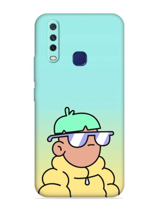 Doodles Cool Character Embossed Soft Silicone Case for Vivo Y12 Zapvi