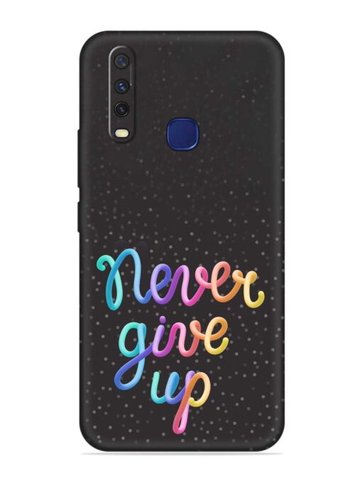 Colorful Stylized Rainbow Embossed Soft Silicone Case for Vivo Y12 Zapvi