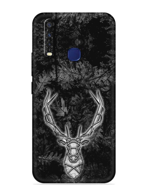 Ancient Deer Embossed Soft Silicone Case for Vivo Y12 Zapvi