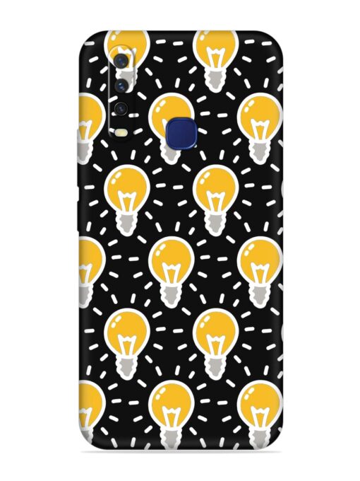 Light Bulb Seamless Embossed Soft Silicone Case for Vivo Y12 Zapvi