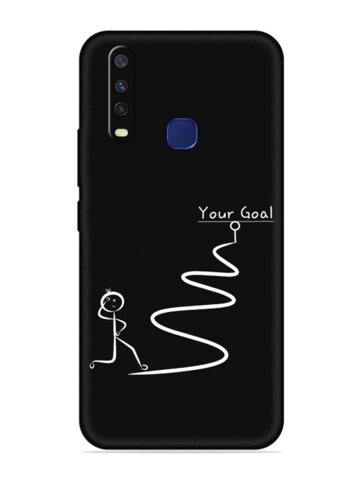 Your Goal Embossed Soft Silicone Case for Vivo Y12 Zapvi