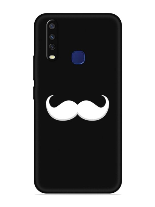 Mustache Vector Embossed Soft Silicone Case for Vivo Y12 Zapvi