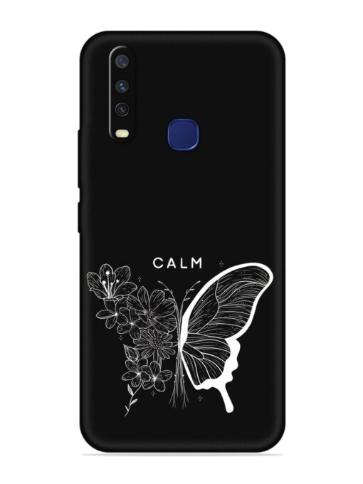 Calm Embossed Soft Silicone Case for Vivo Y12