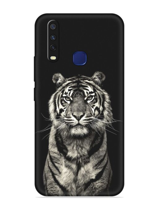 Tiger Art Embossed Soft Silicone Case for Vivo Y12 Zapvi