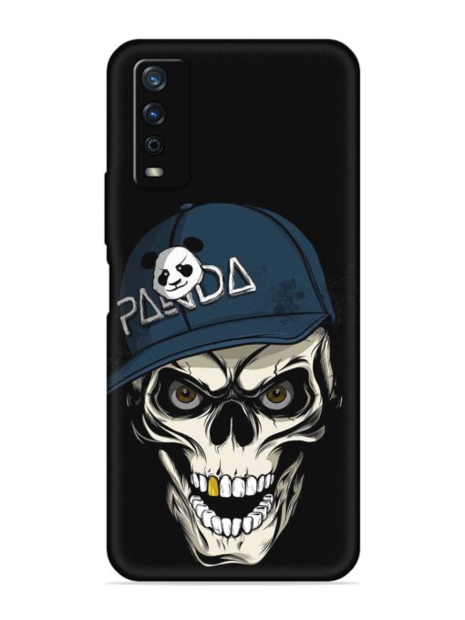 Panda Skull Embossed Soft Silicone Case for Vivo Y12G Zapvi