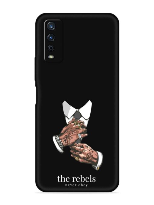 Rebels Slogan Man Embossed Soft Silicone Case for Vivo Y12G