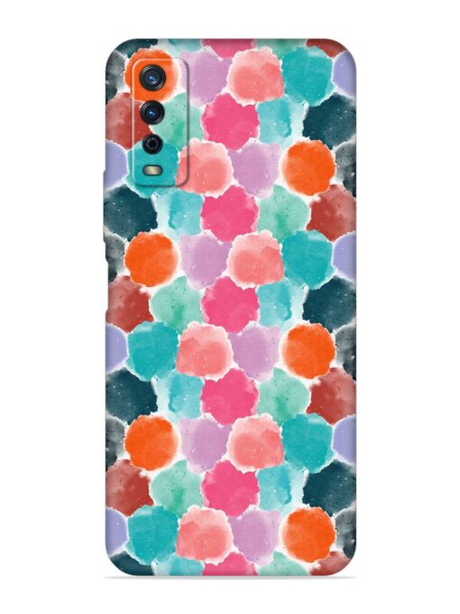 Colorful Seamless Pattern Embossed Soft Silicone Case for Vivo Y12G