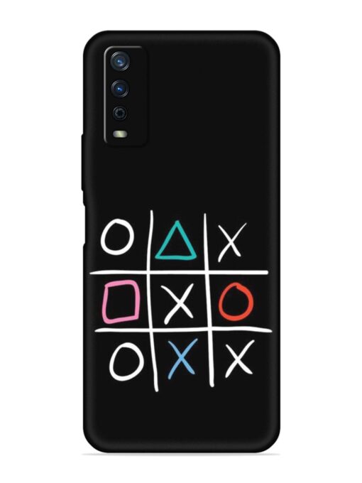 Super Neon Tic-Tac-Toe Embossed Soft Silicone Case for Vivo Y12G