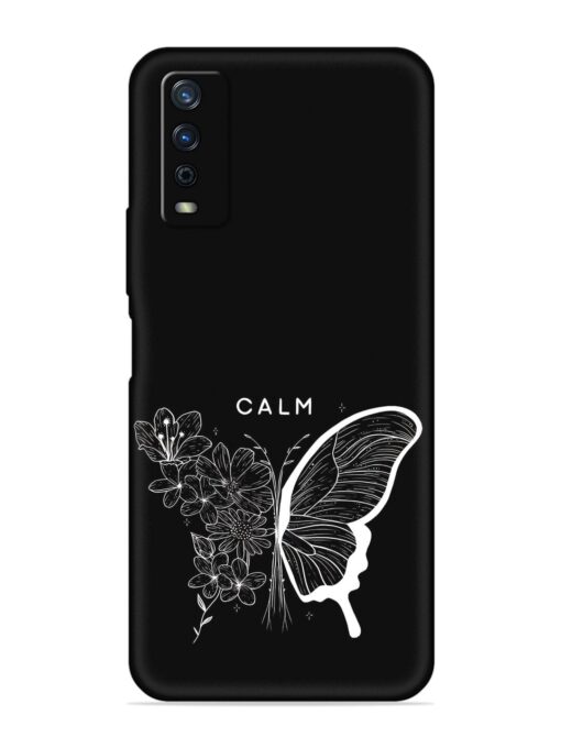 Calm Embossed Soft Silicone Case for Vivo Y12G