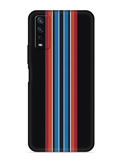 Vertical Strips Embossed Soft Silicone Case for Vivo Y12G