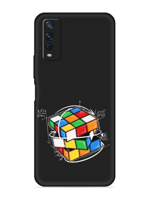 Cubik Vector Embossed Soft Silicone Case for Vivo Y12G Zapvi