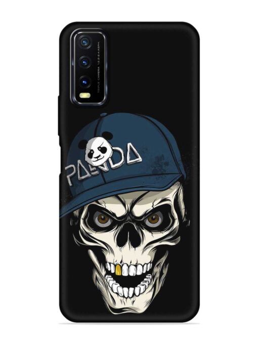 Panda Skull Embossed Soft Silicone Case for Vivo Y12S Zapvi