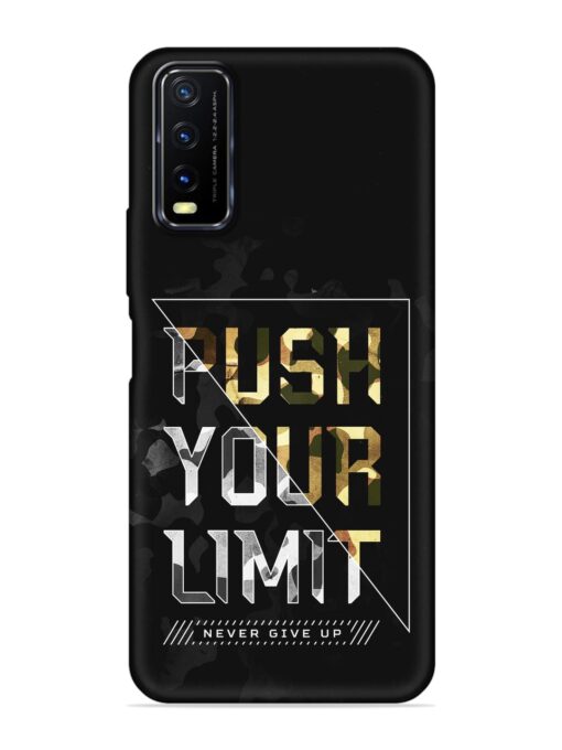 Push Your Limits Embossed Soft Silicone Case for Vivo Y12S Zapvi